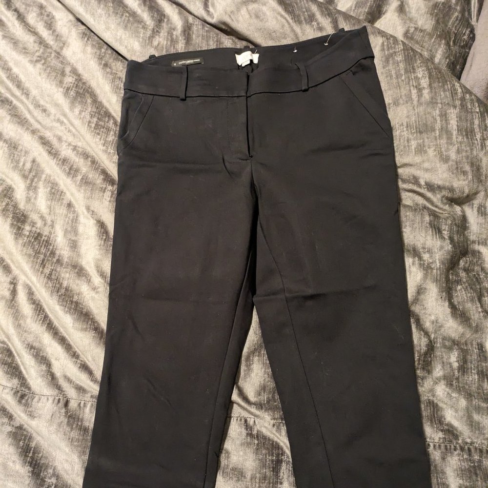 Loft size 10 black ankle dress pant